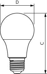 Philips CorePro LEDbulb A60 E27 4.9W 2700K 470 lúmenes Blanco cálido no regulable