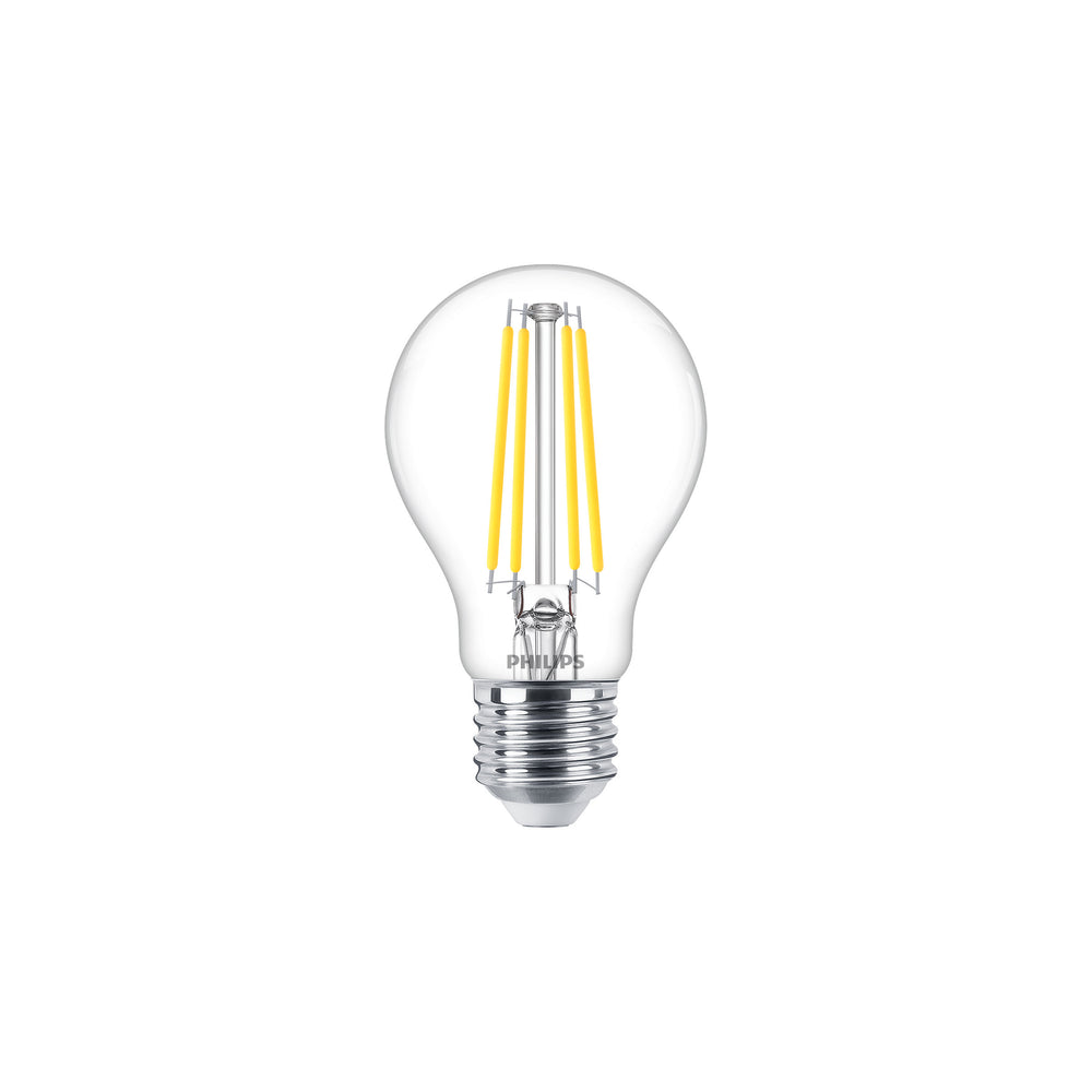 Bombilla LED Philips E27 927 A60, 2700K blanco cálido, 806 lúmenes, regulable