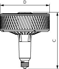 Philips TForce LED HPI UN 140W E40 Blanco Frío 4000K Lámpara Highbay 20000 lúmenes 120° Haz CE RoHS