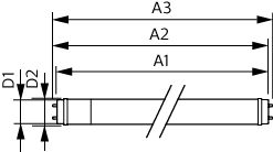 Philips CorePro LEDtube 600mm 8W T8 G13 4000K 800 lúmenes Blanco Frío vidrio esmerilado no regulable