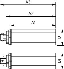 Lámpara Philips CorePro LED PLT HF 9W 4000K GX24q-3 4P, 1100 lúmenes, CRI 82, acabado mate, haz de 120°