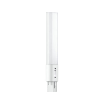 Bombilla Philips CorePro LED PLS 5W G23, 3000K, 520 lúmenes, eficiente enérgicamente, ángulo de haz de 120°, vida útil de 30000 horas