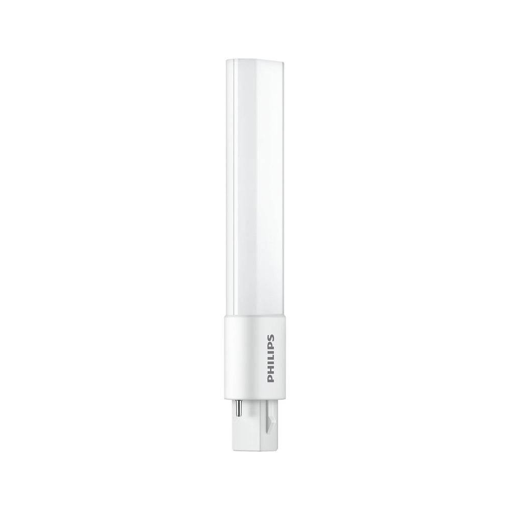 Lámpara Philips CorePro LED PLS 5W 3000K G23 de 2 pines, 520 lúmenes, 220-240V, compatible EM/Mains