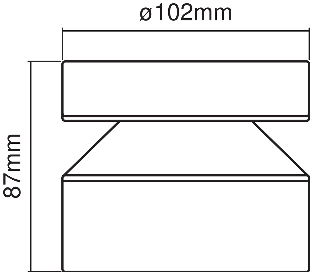 Ledvance ENDURA Style Cylinder Lámpara de Techo LED para Exterior 6W 3000K IP44 Acero Inoxidable