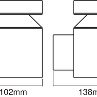 Ledvance ENDURA Style Aplique de Pared LED Cilíndrico 6W 3000K IP44 Acero Inoxidable Para Exterior Montaje en Superficie