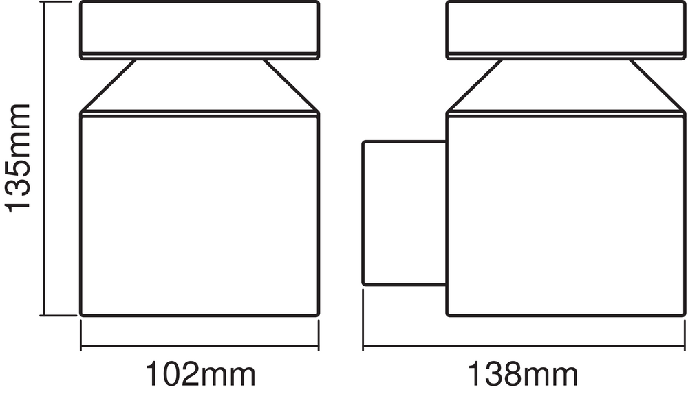 Ledvance ENDURA Style Aplique de Pared LED Cilíndrico 6W 3000K IP44 Acero Inoxidable Para Exterior Montaje en Superficie