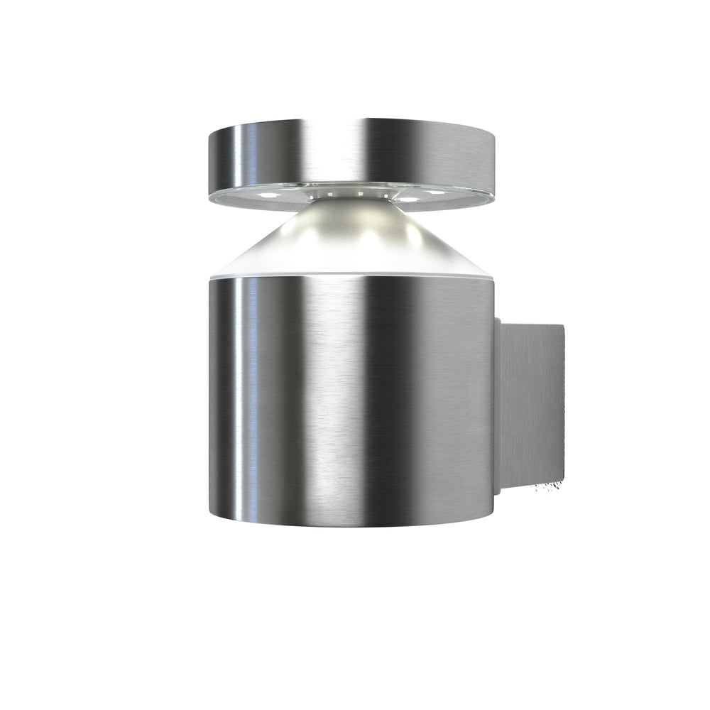 Ledvance ENDURA Style Aplique de Pared LED Cilíndrico 6W 3000K IP44 Acero Inoxidable Para Exterior Montaje en Superficie