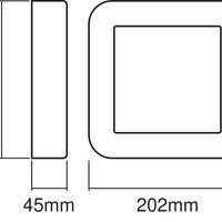 Ledvance ENDURA Style Square aplique LED de pared 13.5W 3000K Gris Oscuro IP44 IK07 montaje superficial exterior