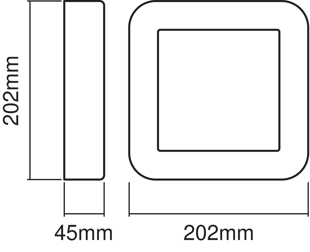 Ledvance ENDURA Style Square aplique LED de pared 13.5W 3000K Gris Oscuro IP44 IK07 montaje superficial exterior