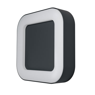 Ledvance ENDURA Style Square aplique LED de pared 13.5W 3000K Gris Oscuro IP44 IK07 montaje superficial exterior