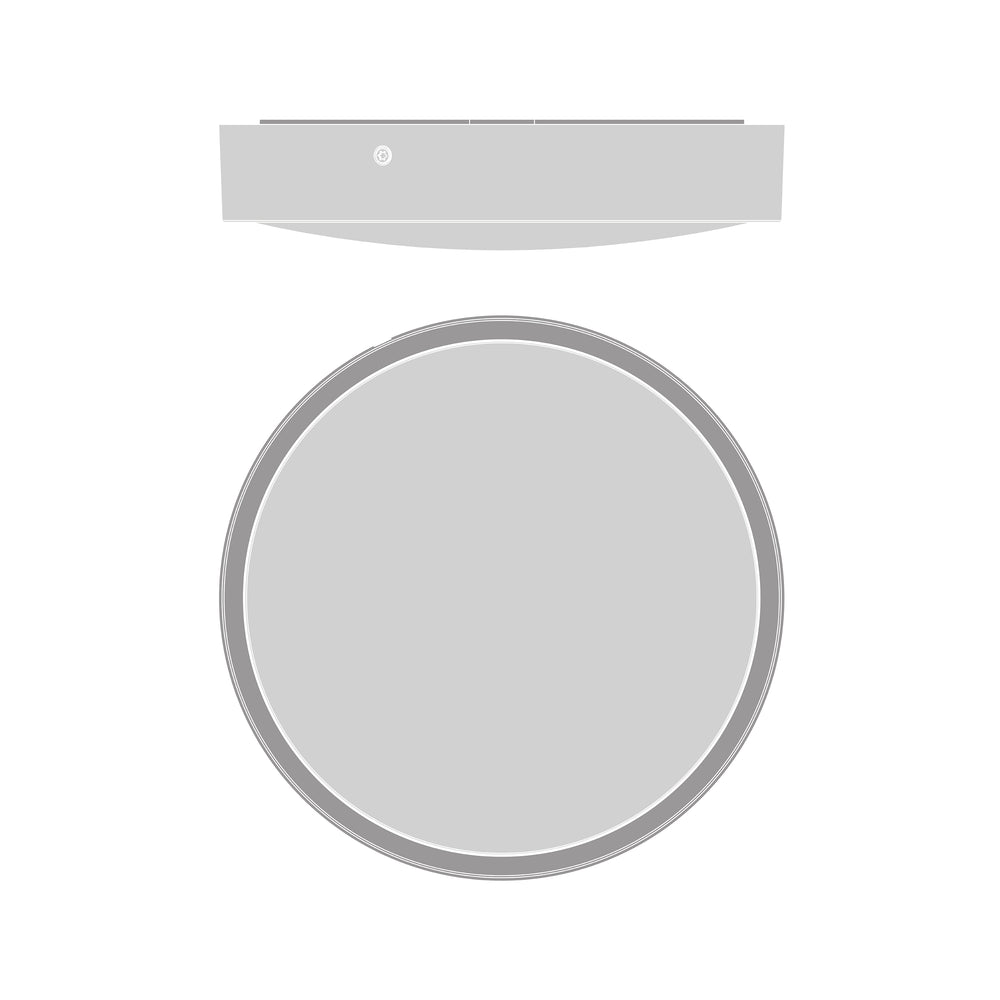 Ledvance LED Plafón Redondo 300mm 17W IP65 IK10 2270 lúmenes 3000K 4000K Negro Montaje Superficial Luz Exterior