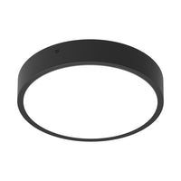 Ledvance LED plafón redondo 9.5W negro, 3000K 4000K seleccionable, 1220 lúmenes, IP65 IK10 luz de pared y techo