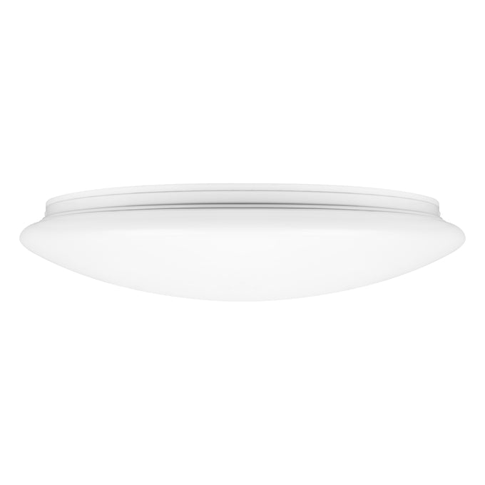 Plafón LED Spectrum circular de superficie 42W 3000K 3500 lúmenes IP44 carcasa de acero blanca
