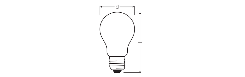 Ledvance LED Classic A Frosted E27 Dimmable Bulb 2.2W 2700K 470 lumens 220-240V Energy Class A