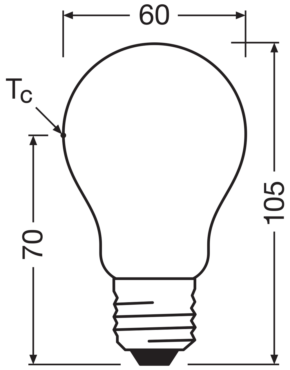Ledvance LED Classic A Frosted E27 Dimmable Bulb 2.2W 2700K 470 lumens 220-240V Energy Class A