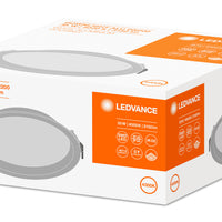 Ledvance Downlight LED 200mm 20W/25W/30W 3000K/4000K 2400-3600 lúmenes CRI 90 IP44/IP20 Aluminio blanco