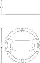 Ledvance Downlight LED IP44 8W 4000K 800 lúmenes Luz de Techo Empotrada Blanca Corte 115mm