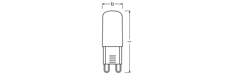 Bombilla Ledvance LED G9 Pin 2.6W 4000K Transparente 320 lúmenes 220-240V 300° No Regulable Blanco Frío