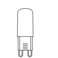 Bombilla Ledvance LED G9 Pin 2.6W 4000K Transparente 320 lúmenes 220-240V 300° No Regulable Blanco Frío