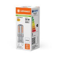 Bombilla Ledvance LED G9 Pin 2.6W 4000K Transparente 320 lúmenes 220-240V 300° No Regulable Blanco Frío