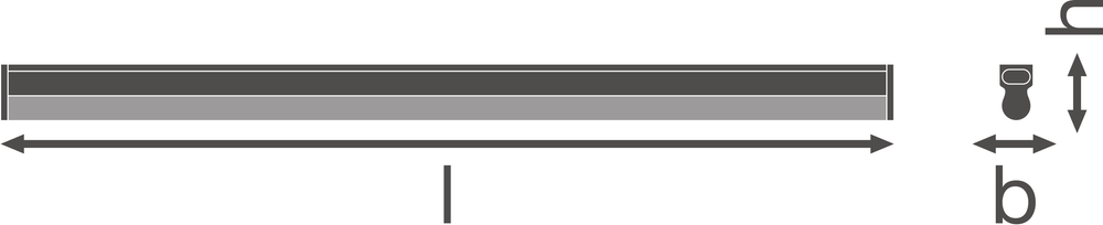 Ledvance LED Lineal Compacto Alto Rendimiento 600 Luz Superficie 10W 3000K 1000 lúmenes Blanco IP20 573mm