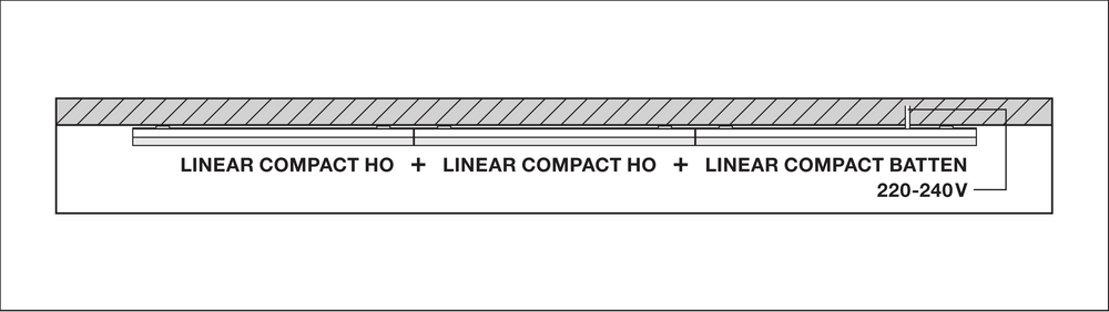 Ledvance LED Lineal Compacto Alto Rendimiento 600 Luz Superficie 10W 3000K 1000 lúmenes Blanco IP20 573mm
