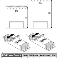 Ledvance Panel LED Comfort 28W 4000K Aluminio Blanco, iluminación de techo delgada para oficinas y hogares