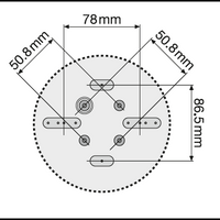 Ledvance luz LED de superficie plana redonda para techo y pared 19W 2660 lúmenes 3000K 4000K IP54 IK08 Blanco