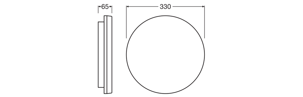 Ledvance luz LED de superficie plana redonda para techo y pared 19W 2660 lúmenes 3000K 4000K IP54 IK08 Blanco