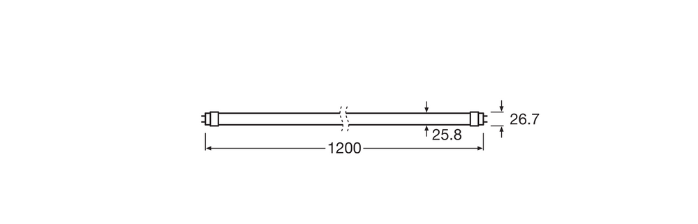 Ledvance Tubo LED T8 1200mm 20W 4000K 2400 lúmenes G13 Blanco Frío IP20 Cristal