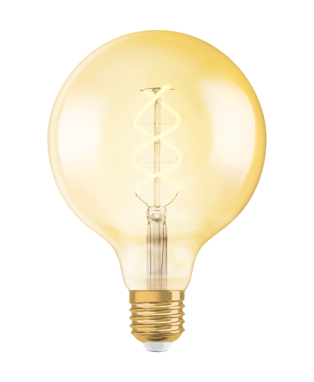 Ledvance Vintage 1906 LED Globo Clásico E27 4W 2000K Vidrio Dorado 300 lúmenes IP20 Luz Cálida de Confort