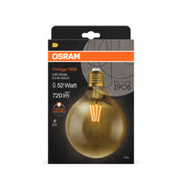 Ledvance Vintage 1906 Globo LED 6.5W E27 2400K Bombilla de Vidrio Dorado 720 lúmenes 220-240V IP20 124mm