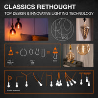 Ledvance Vintage 1906 Globo LED E27 Regulable 6.5W 2400K Dorado 725 lúmenes IP20 Acabado en Vidrio