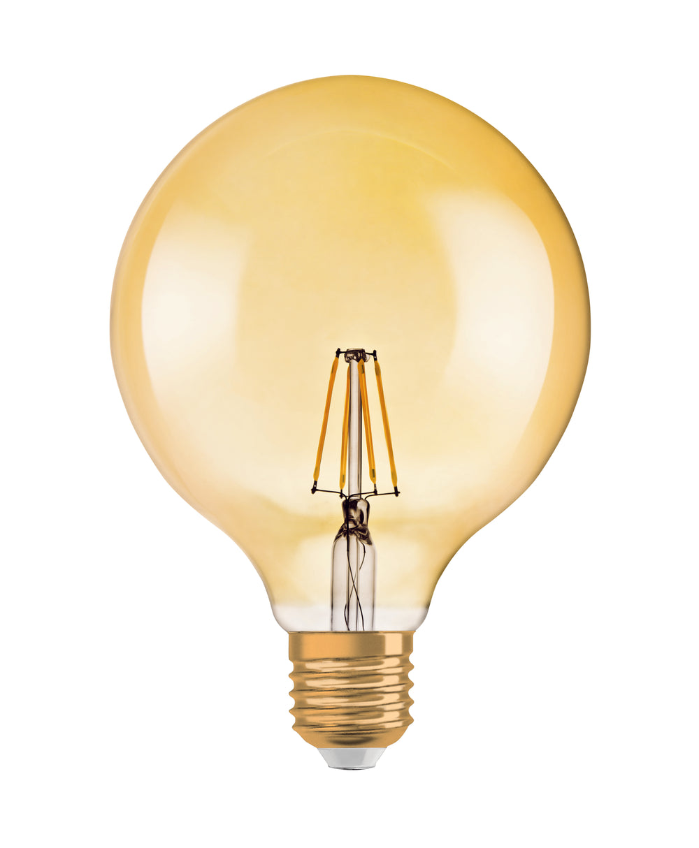 Ledvance Vintage 1906 Globo LED E27 Regulable 6.5W 2400K Dorado 725 lúmenes IP20 Acabado en Vidrio