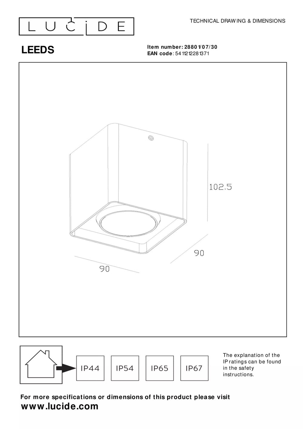 Lámpara de techo LED Tsong 10.5W 3000K 1521 lúmenes IP20 aluminio oro mate 220-240V CE RoHS