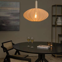 Lámpara colgante LED Lucide CORINA Ø50cm, E27, regulable, 40W, 230V, altura ajustable, diseño moderno color crema