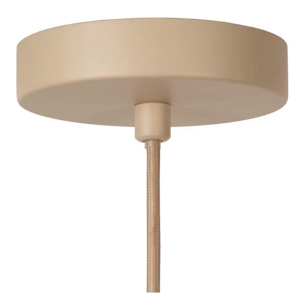 Lámpara colgante LED Lucide CORINA Ø50cm, E27, regulable, 40W, 230V, altura ajustable, diseño moderno color crema