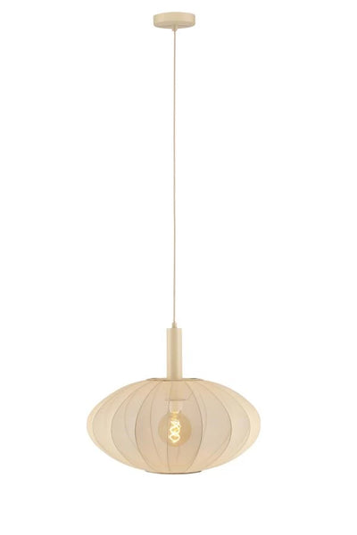 Lámpara colgante LED Lucide CORINA Ø50cm, E27, regulable, 40W, 230V, altura ajustable, diseño moderno color crema