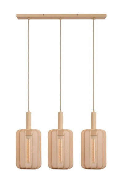 Lucide CORINA lámpara de mesa LED, 3xE27, regulable, pantalla de tela ajustable, 185cm iluminación interior color crema