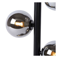 Lucide TYCHO LED ceiling light 4xG9 sockets 220-240V Ø25cm Sand Brass & Black Vintage Design