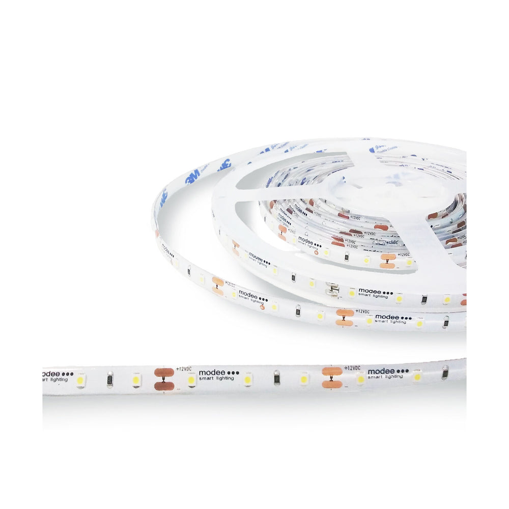 Modee tira LED silicona 12V 4.8W/m 60LED/m 2700K 540 lúmenes/m CRI 90 IP65 8mm rollo 5m