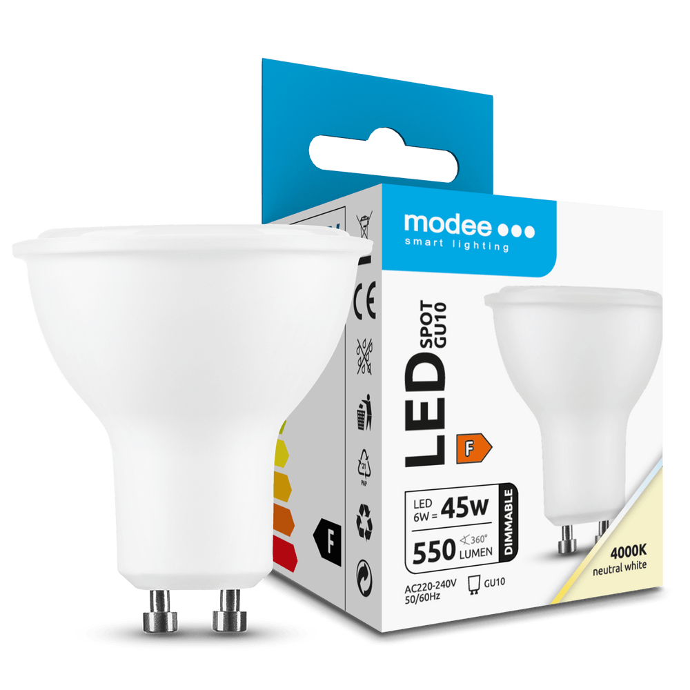 Lámpara LED Modee E27 10.5W 3000K blanco cálido 1521 lúmenes CRI 80 IP20 CE RoHS sin parpadeo