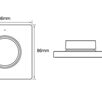 Regulador de pared LED inalámbrico Tsong CCT Negro, IP20, 220-240V, certificado CE RoHS