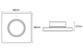 Regulador de pared LED inalámbrico Tsong CCT Negro, IP20, 220-240V, certificado CE RoHS
