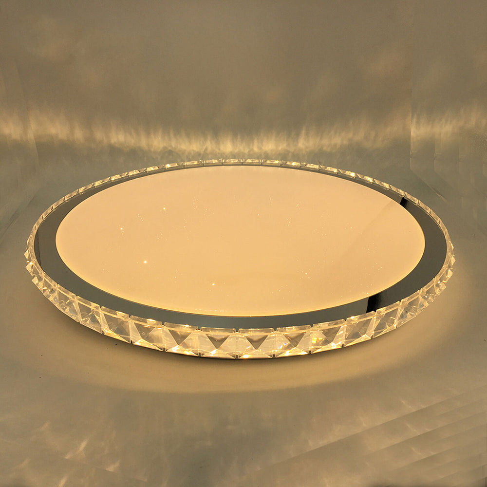 Lámpara LED de techo Modee 96W 3CCT regulable 9120 lúmenes Ø510mm aluminio-plástico IP20 vidrio esmerilado