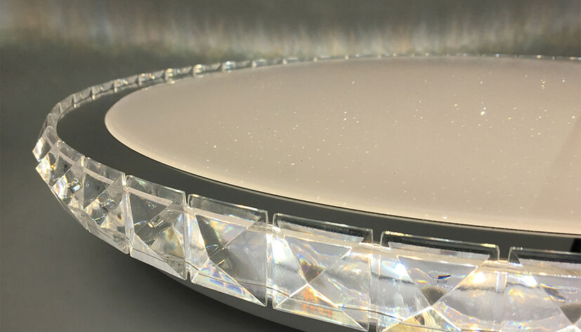 Lámpara LED de techo Modee 96W 3CCT regulable 9120 lúmenes Ø510mm aluminio-plástico IP20 vidrio esmerilado