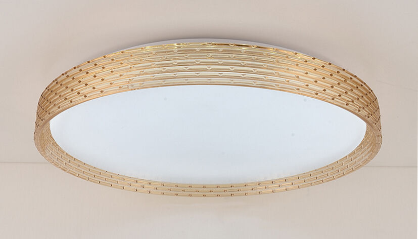 Lámpara de techo LED Modee 2x48W 3CCT 2700K-6500K 9120 lúmenes IP20 Ø510x75mm Marrón con control remoto