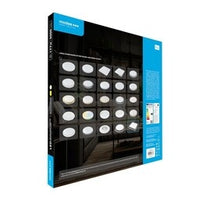 Lámpara de techo LED Modee Cuadrada Negra 22W 3000 lúmenes 4000K 420x420x28mm