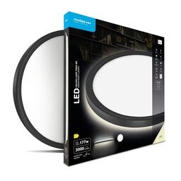 Lámpara de techo LED Modee redonda Negra 22W 3000 lúmenes 4000K D420x28mm