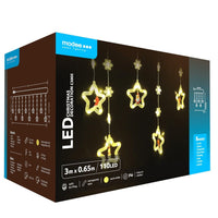 Modee decoración navideña LED 110LED 3m blanco cálido con adaptador IP44 luces de cadena interior exterior